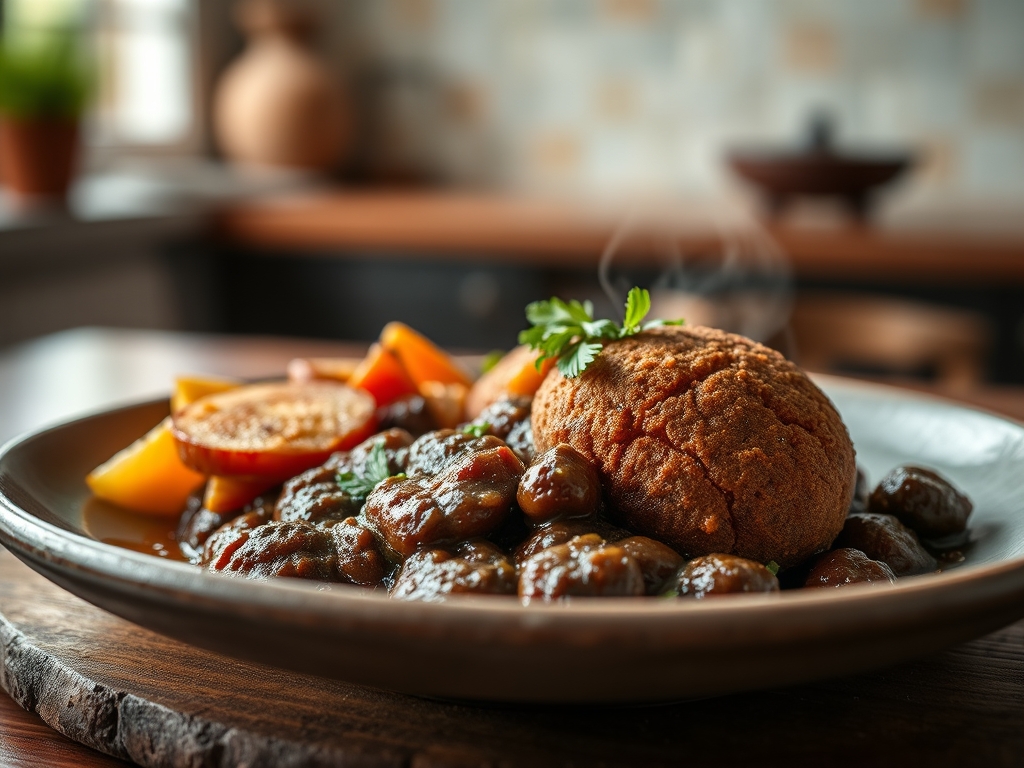 Bolinho de feijoada completo