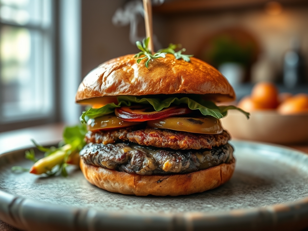 Burger vegetariano de feijão