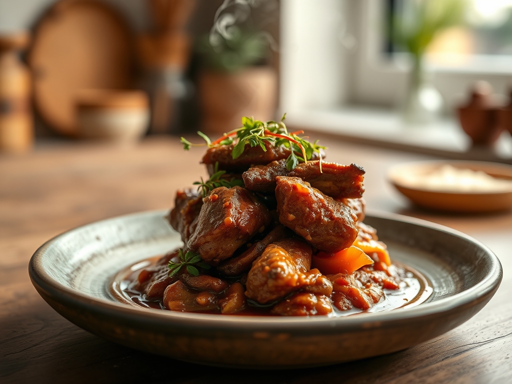 Guisado de carne moída