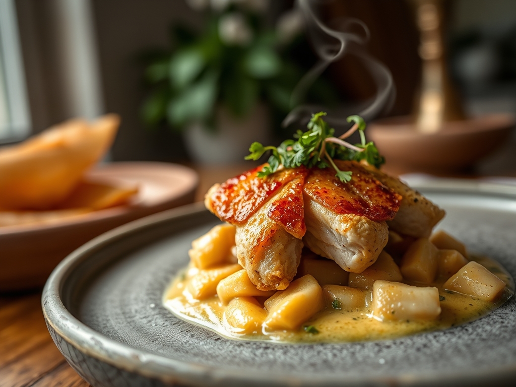 Gurjão de frango com molho