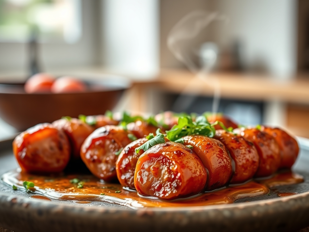 Linguiça artesanal grelhada