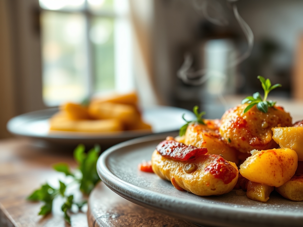 Macarrão com linguiça picante